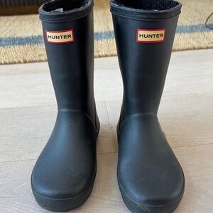 Hunter Kids Classic Black Rain Boots kids size 1.5 UK 1